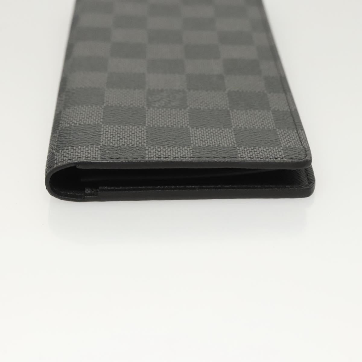 Louis Vuitton Brazza Long Bifold Damier, Gray, Canvas, Wallet