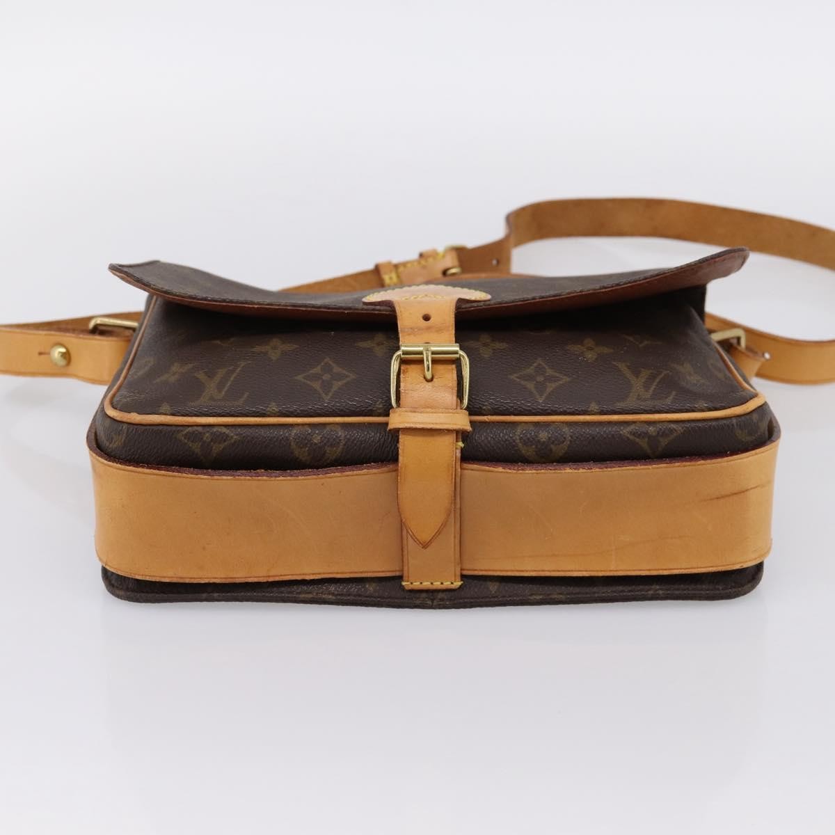 Louis Vuitton Cartouchiere Monogram, Brown, Canvas, Shoulder Bag