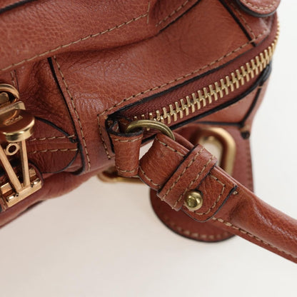 Chloe Paraty Quilted Leather, Brown, Leather, Handbag