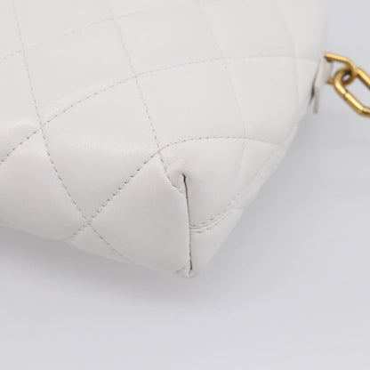 Balenciaga Touch B. Camera Quilted Leather, White, Leather, Handbag