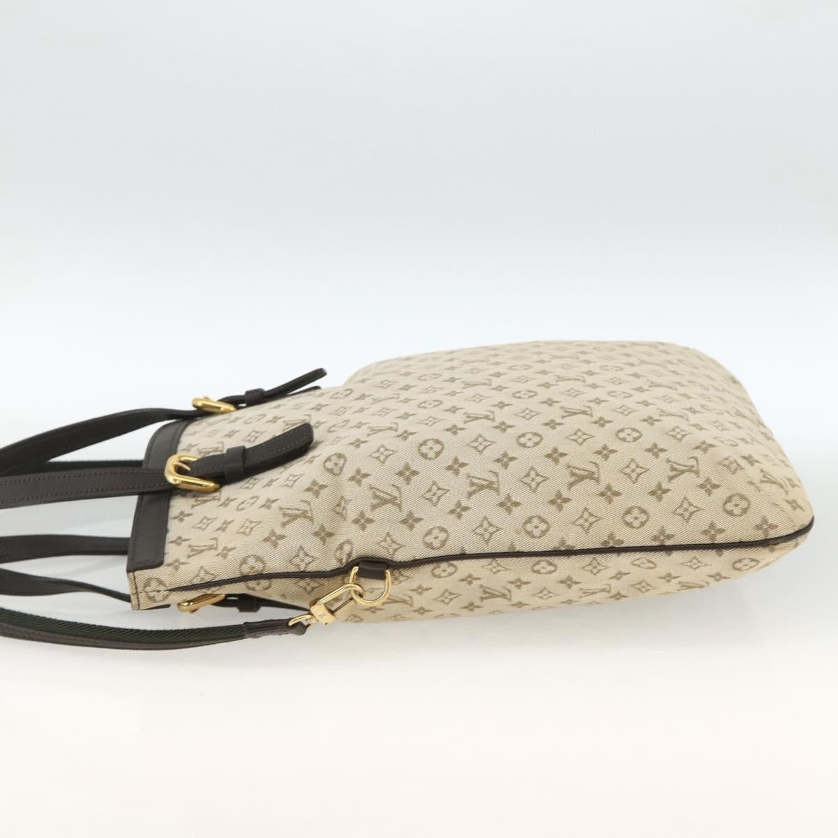 Louis Vuitton Francoise Mini lin, Khaki, Canvas, Tote Bag