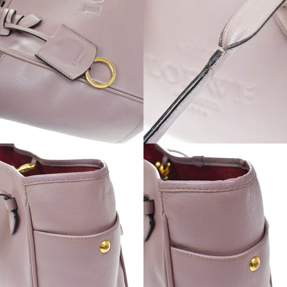 Loewe Heritage Leather, Purple, Leather, Tote Bag