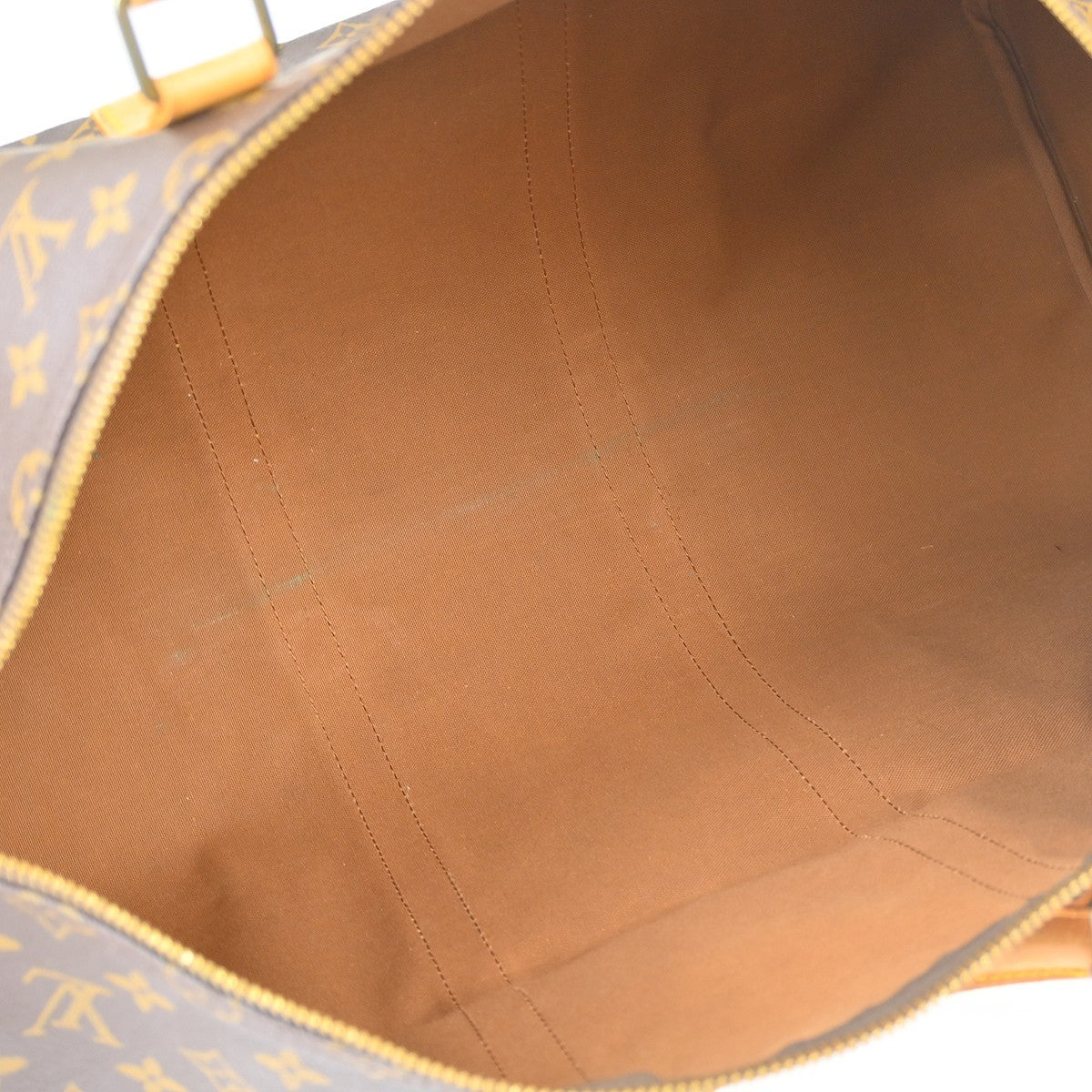 Louis Vuitton Keepall Monogram, Brown, Canvas, Travel Bag