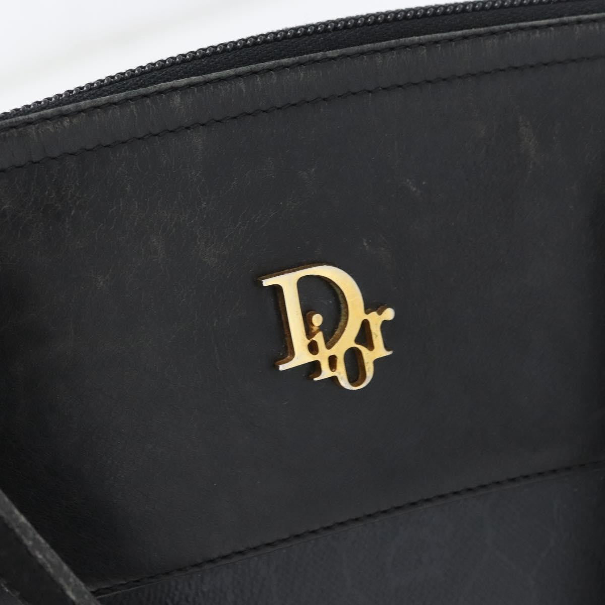 Christian Dior Vintage Honeycomb Canvas, Black, PVC, Shoulder Bag