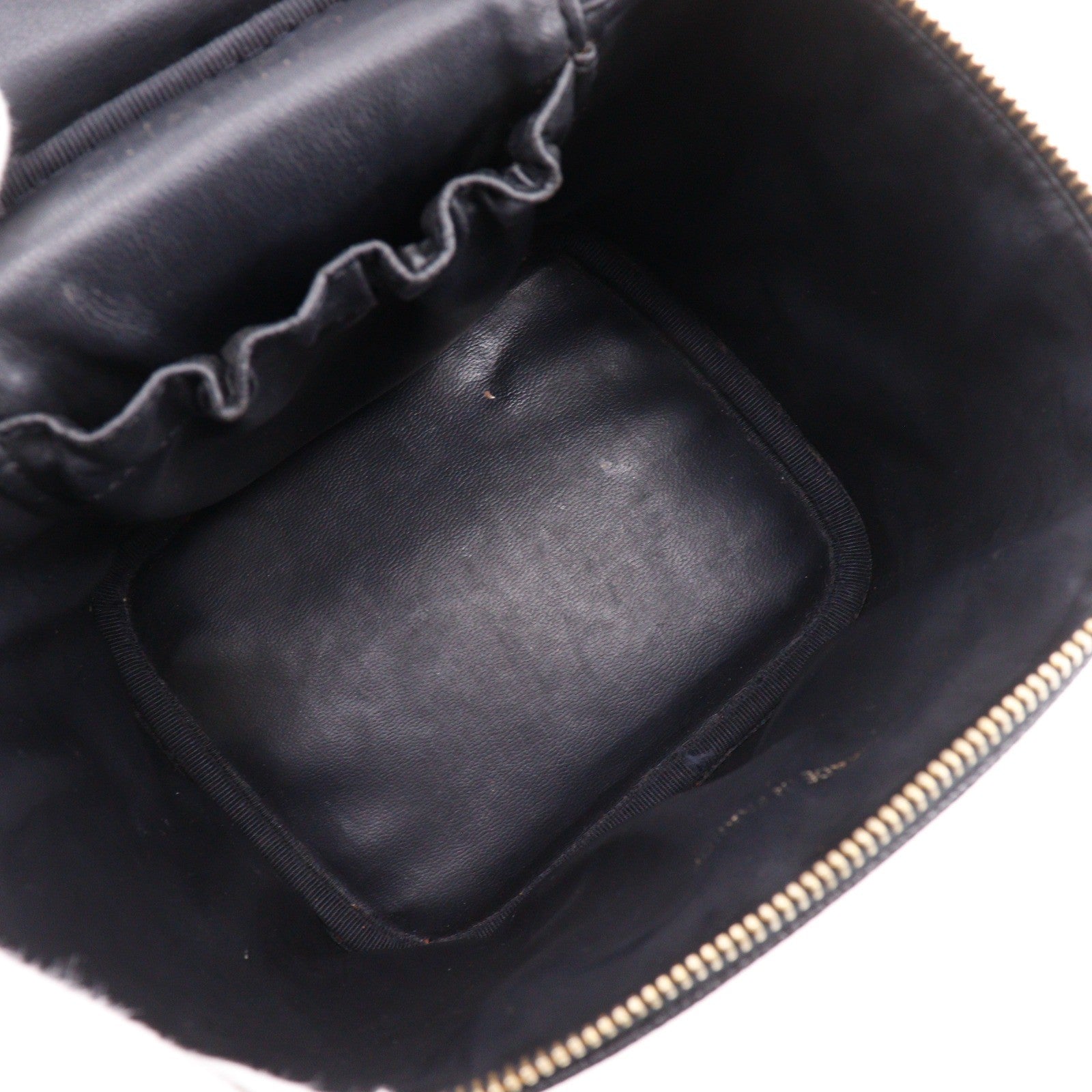 Chanel Vintage Timeless Cosmetic Case Caviar, Black, Leather, Handbag