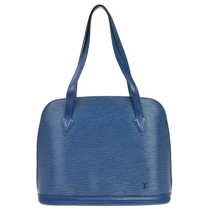 Louis Vuitton Lussac Epi Leather, Blue, Leather, Shoulder Bag