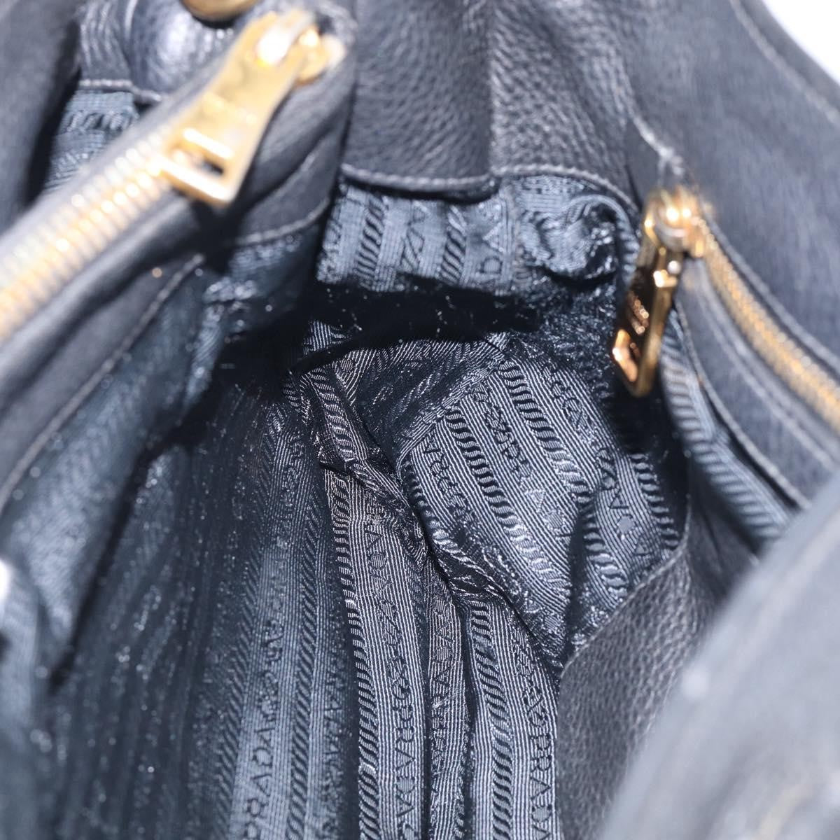 Prada Vintage Leather, Black, Leather, Handbag