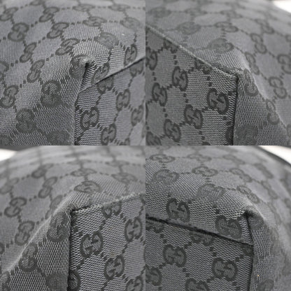 Gucci Hobo GG Canvas, Black, Canvas, Shoulder Bag