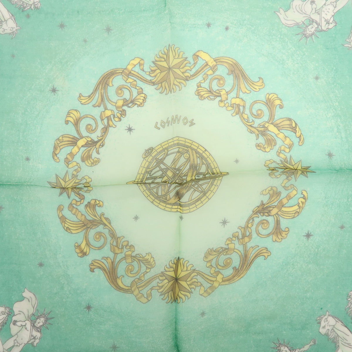 Hermes Carré 40 Silk, Green, Silk, Scarf