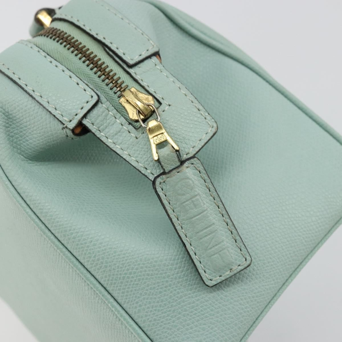 Celine Vintage Leather, Blue, Leather, Handbag