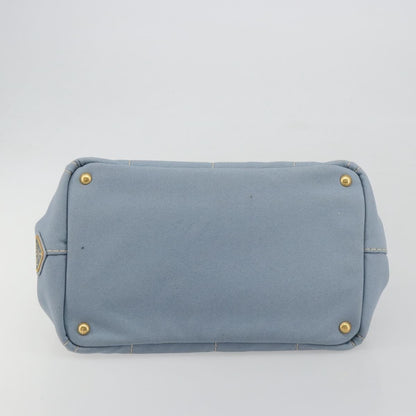 Prada Canapa Canvas, Blue, Canvas, Tote Bag