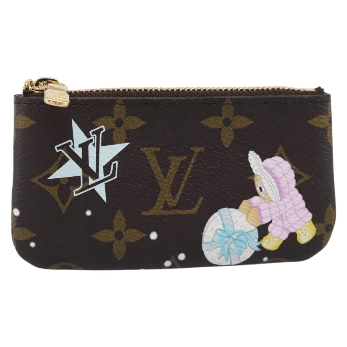 Louis Vuitton Pochette Clés Monogram Vivienne, Brown, Canvas, Wallet