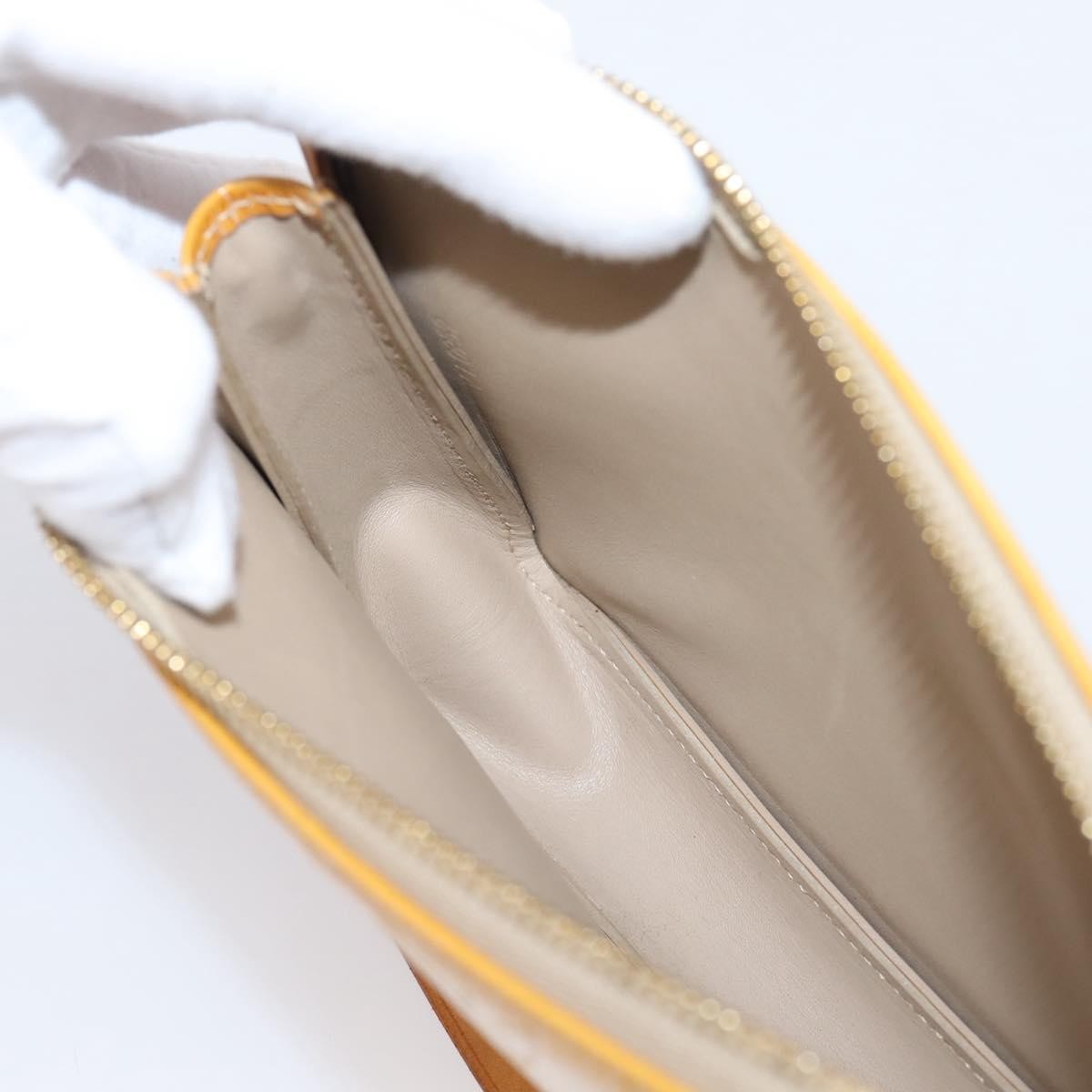 Louis Vuitton Lexington Pochette Monogram Vernis, Beige, Patent Leather, Clutch