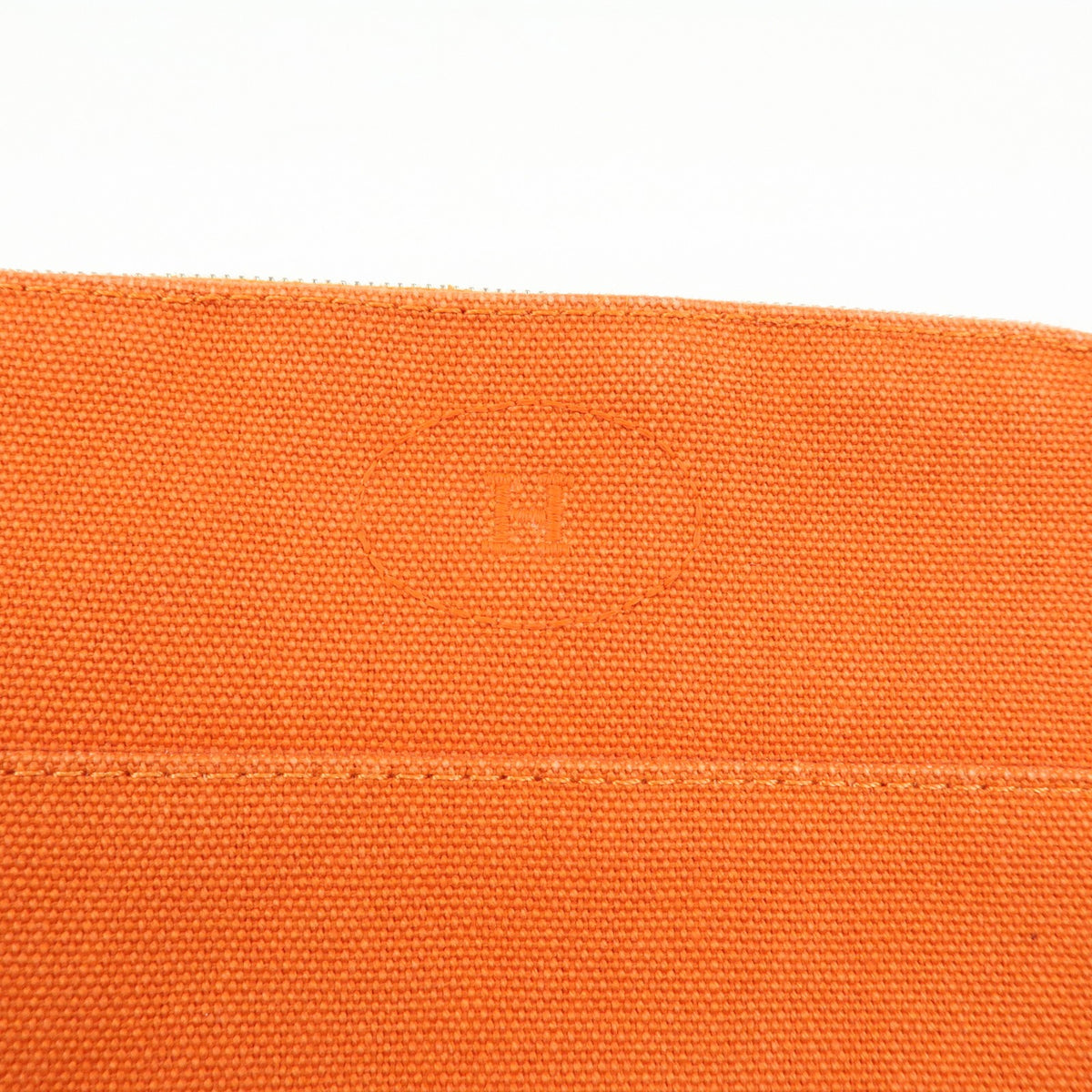 Hermes Bolide Travel Canvas, Orange, Canvas, Clutch