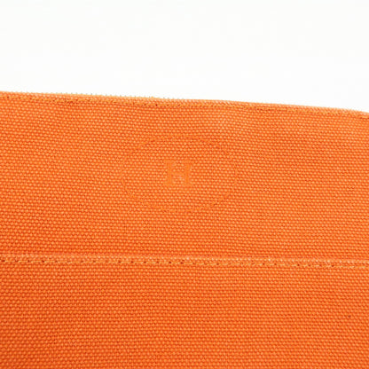 Hermes Bolide Travel Canvas, Orange, Canvas, Clutch