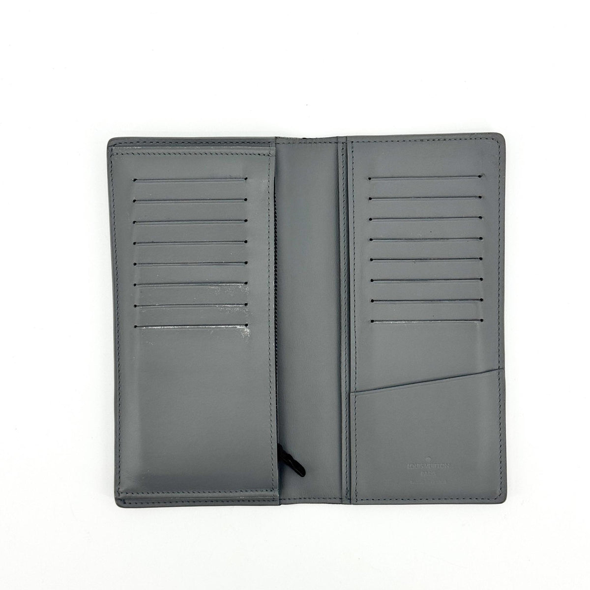 Louis Vuitton Brazza Monogram Shadow Leather, Black, Leather, Wallet