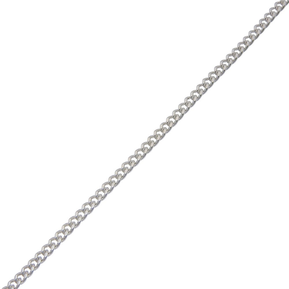 Gucci Engraved Interlocking G Chain Link Pendant Sterling Silver, Silver, Silver, Necklace