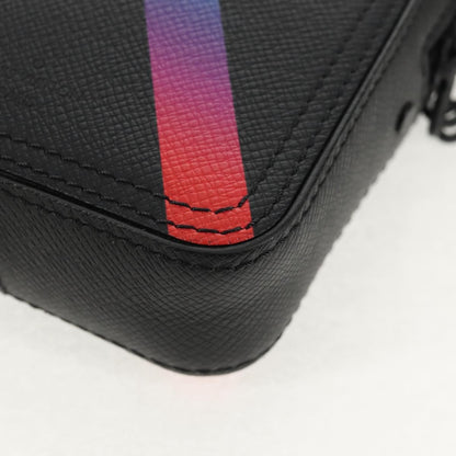 Louis Vuitton Danube Messenger Rainbow Taiga Leather, Black, Leather, Handbag