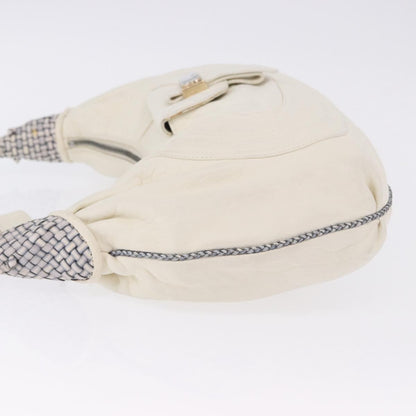 Fendi Spy Pocket Hobo Leather, White, Leather, Handbag