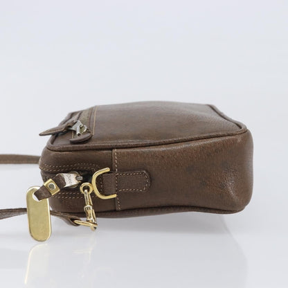 Gucci Shoulder Leather, Brown, Leather, Shoulder Bag