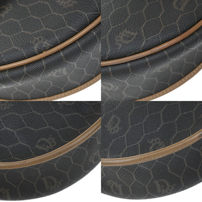 Christian Dior Vintage Honeycomb Canvas, Black, PVC, Shoulder Bag