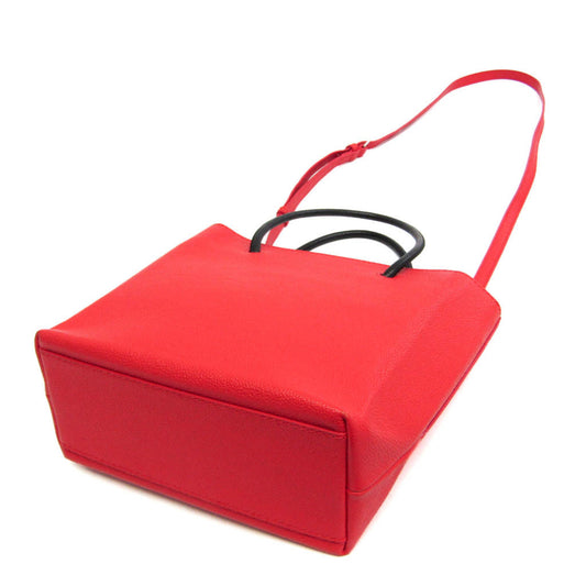 Balenciaga Shopping Leather, Red, Leather, Tote Bag