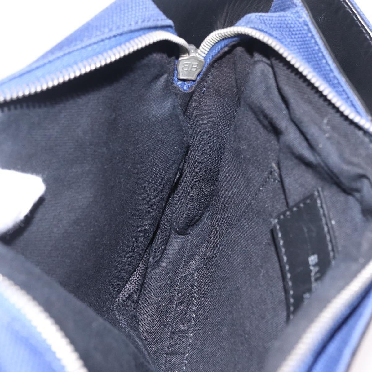 Balenciaga Navy Neo Lift Waist Canvas and Leather, Blue, Canvas, Handbag