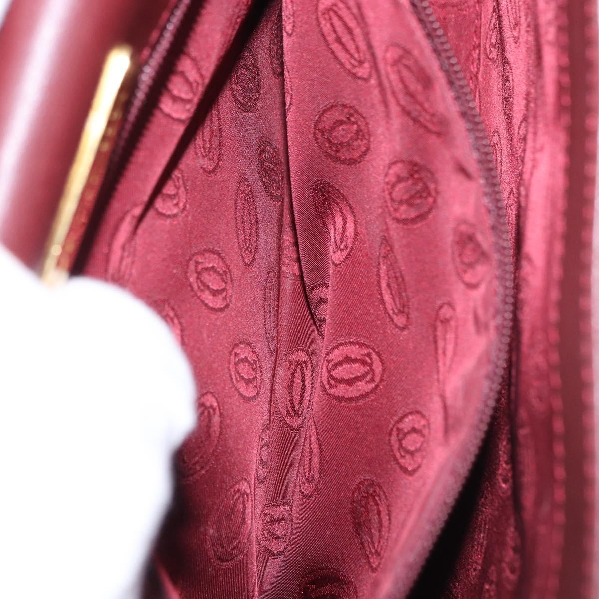 Cartier Must de Cartier Clutch Leather, Burgundy, Leather, Clutch