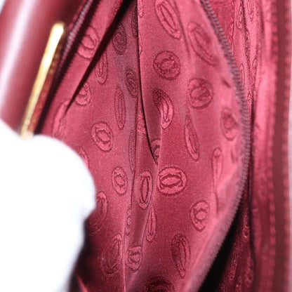 Cartier Must de Cartier Clutch Leather, Burgundy, Leather, Clutch
