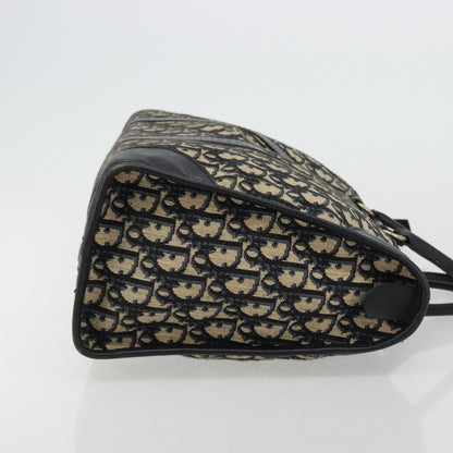 Christian Dior Vintage Trotter Boston Diorissimo Canvas, Navy, Canvas, Handbag