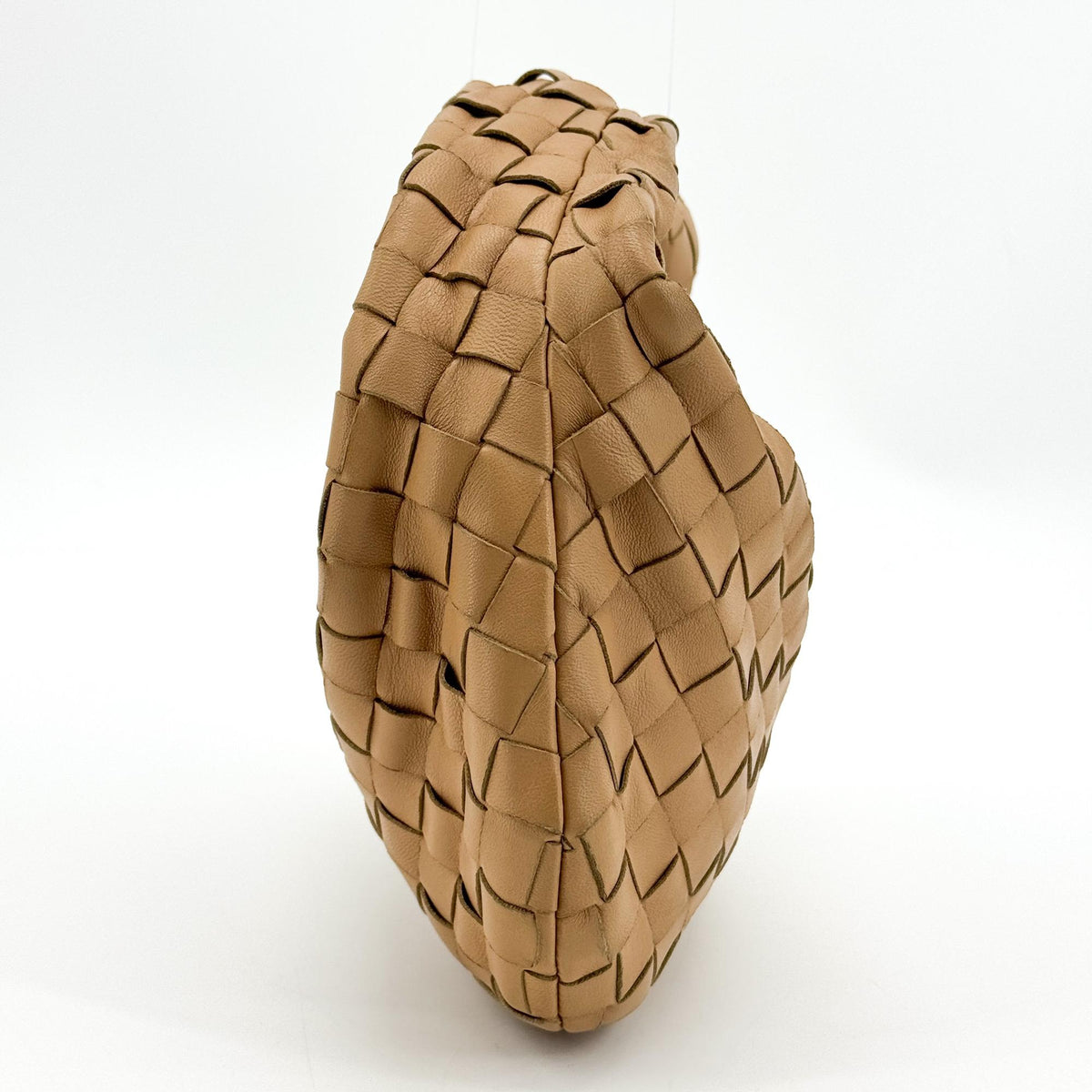 Bottega Veneta BV Jodie Hobo Intrecciato Nappa, Brown, Leather, Shoulder Bag