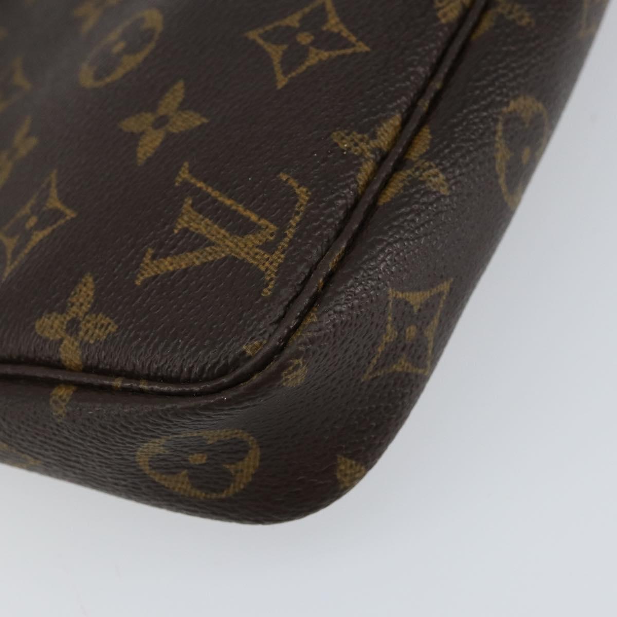 Louis Vuitton Pochette Accessoires Monogram Canvas, BROWN, CANVAS, Clutche & pouche
