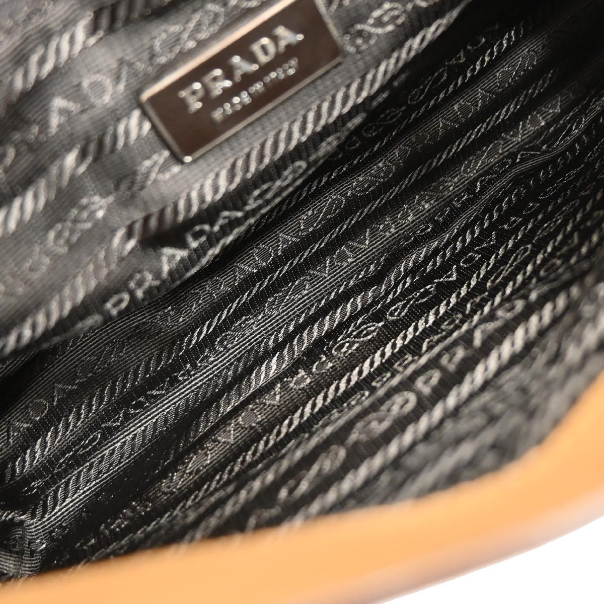 Prada Vitello Drive Leather, Brown, Leather, Handbag