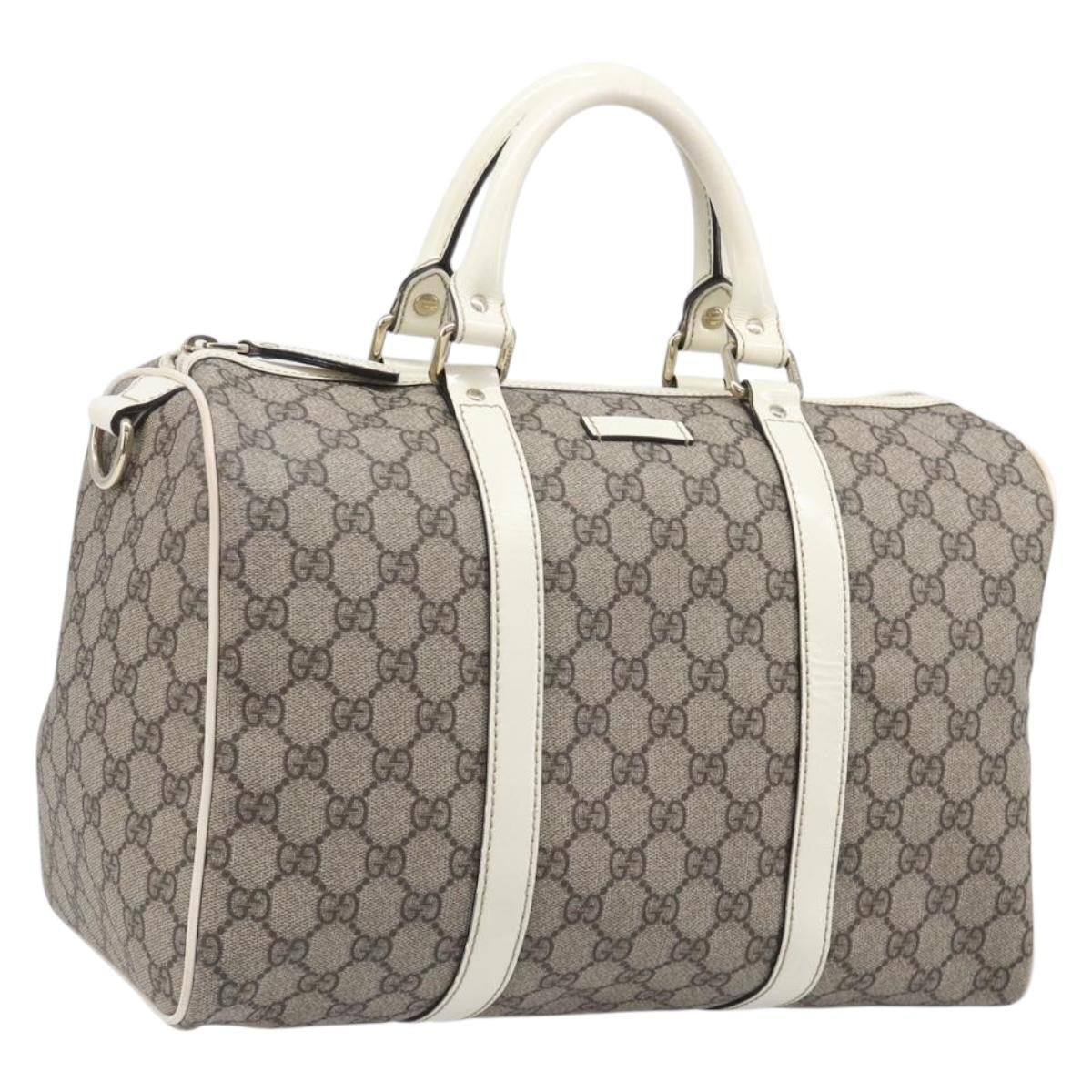 Gucci Joy Boston GG Coated Canvas, Beige, PVC, Handbag