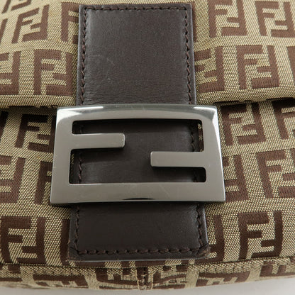 Fendi Fendi mamma baguette Jacquard Canvas, Beige, Canvas, Handbag