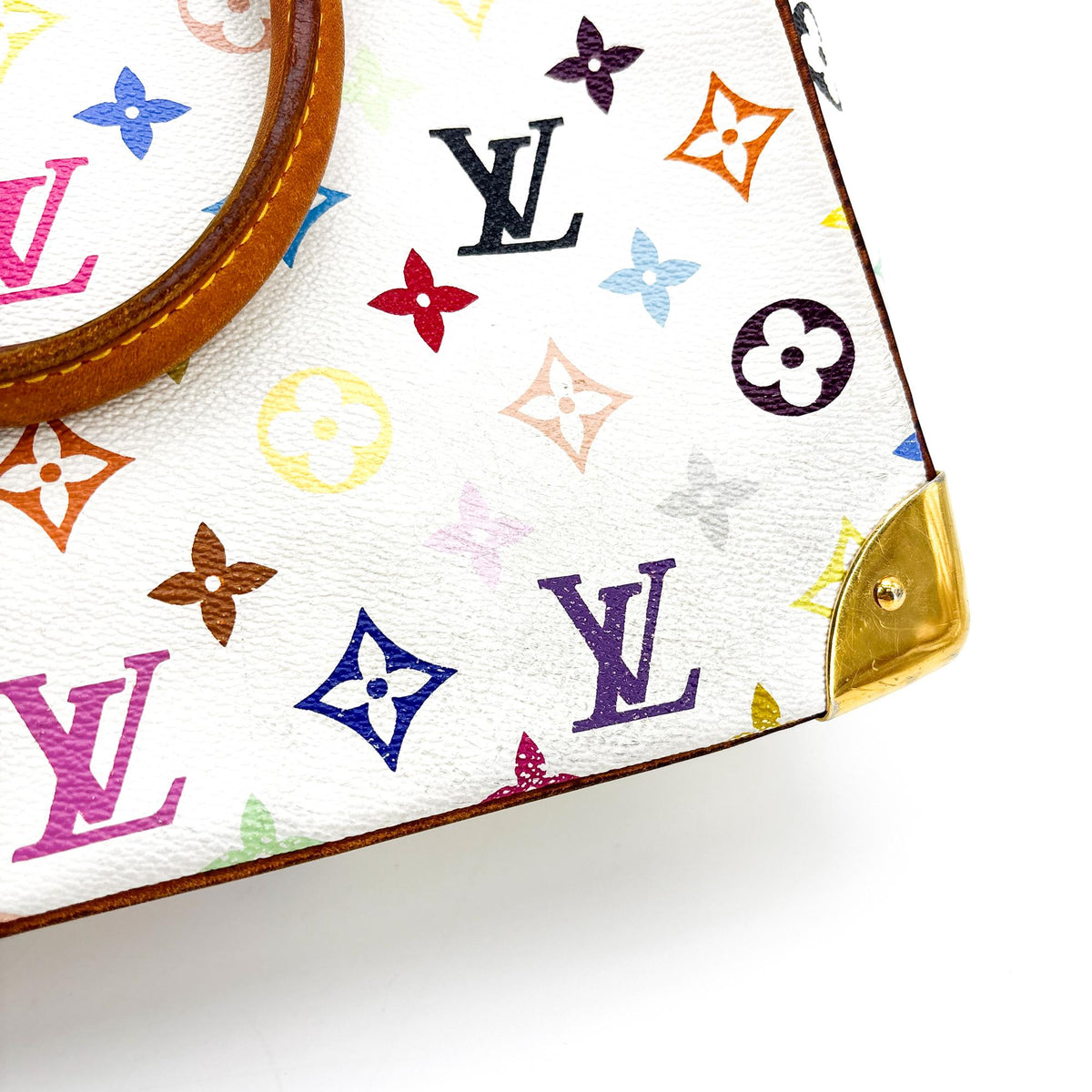 Louis Vuitton Trouville Monogram Multicolor, White, Canvas, Handbag