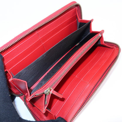 Gucci Cherries Wallet on Chain Guccissima Leather, Red, Leather, Crossbody Bag