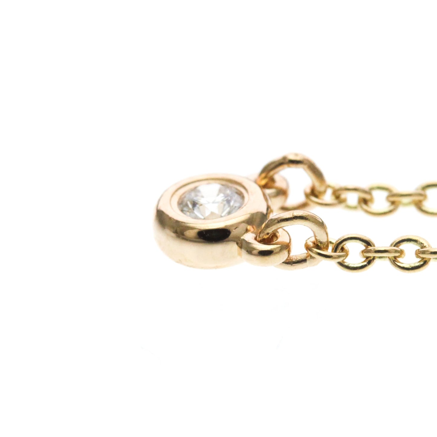 Tiffany & Co. Elsa Peretti Diamonds By The Yard Pendant 18K Rose Gold with Diamond, Gold, Pink Gold, Necklace