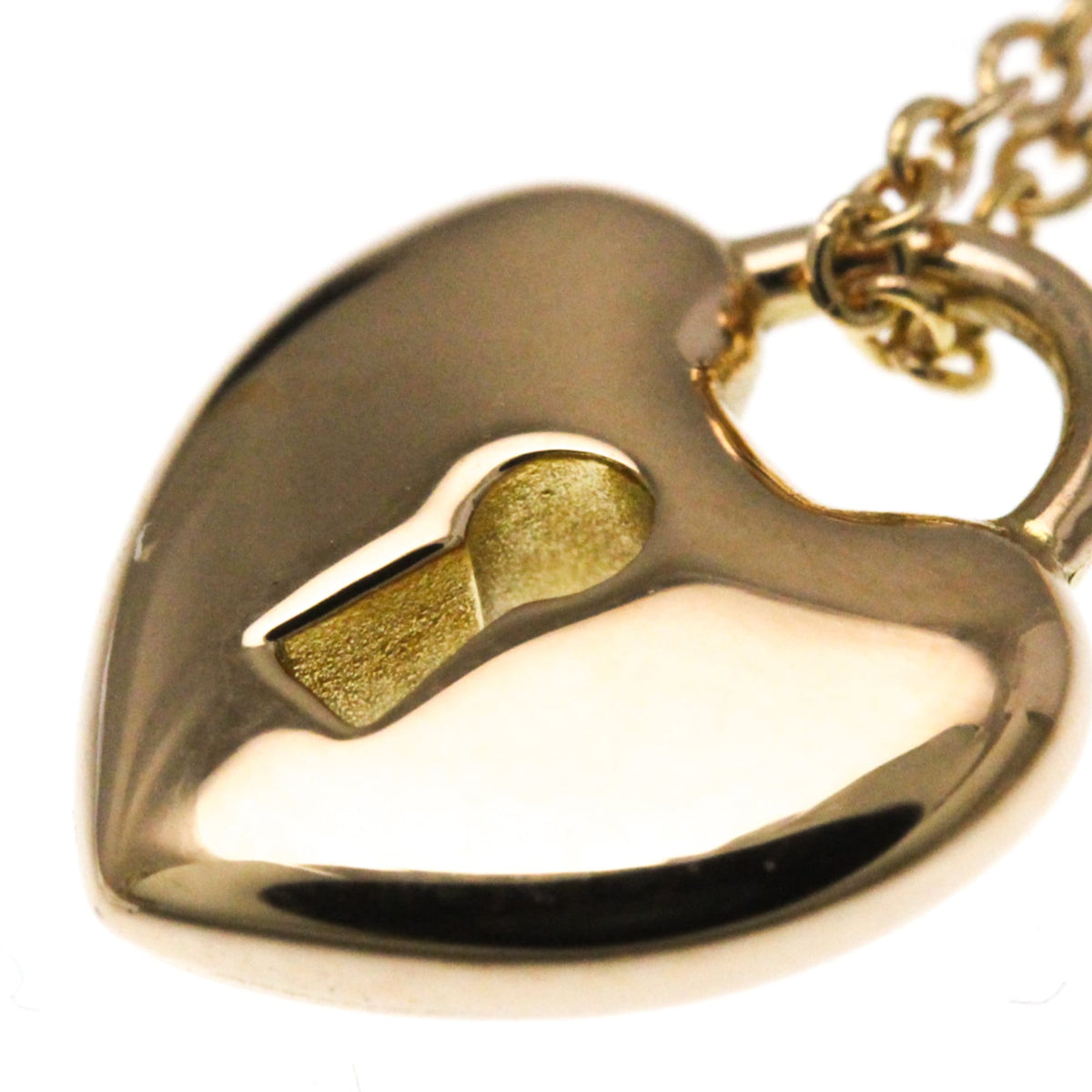 Tiffany & Co. Heart Lock Pendant 18K Yellow Gold, Gold, Pink Gold, Necklace