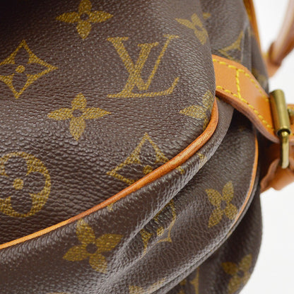 Louis Vuitton Saumur Monogram Canvas, Brown, Canvas, Handbag