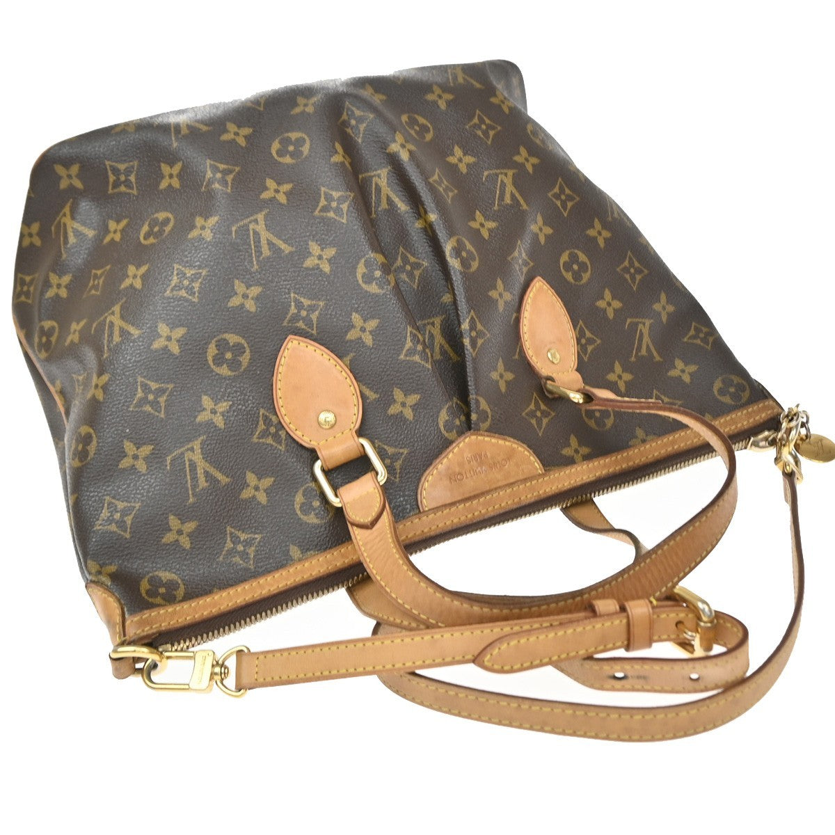 Louis Vuitton Palermo Monogram Canvas, Brown, Canvas, Handbag