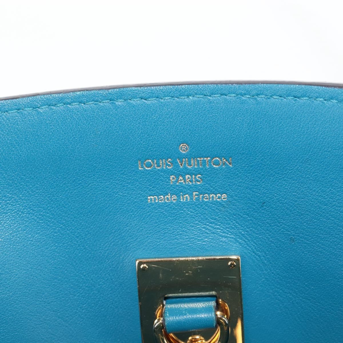 Louis Vuitton Milla Veau Nuage Calfskin, Blue, Leather, Handbag