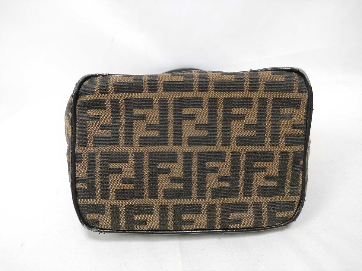 Fendi Mamma Baguette Shoulder Bag Zucca Canvas, Brown, Canvas, Handbag
