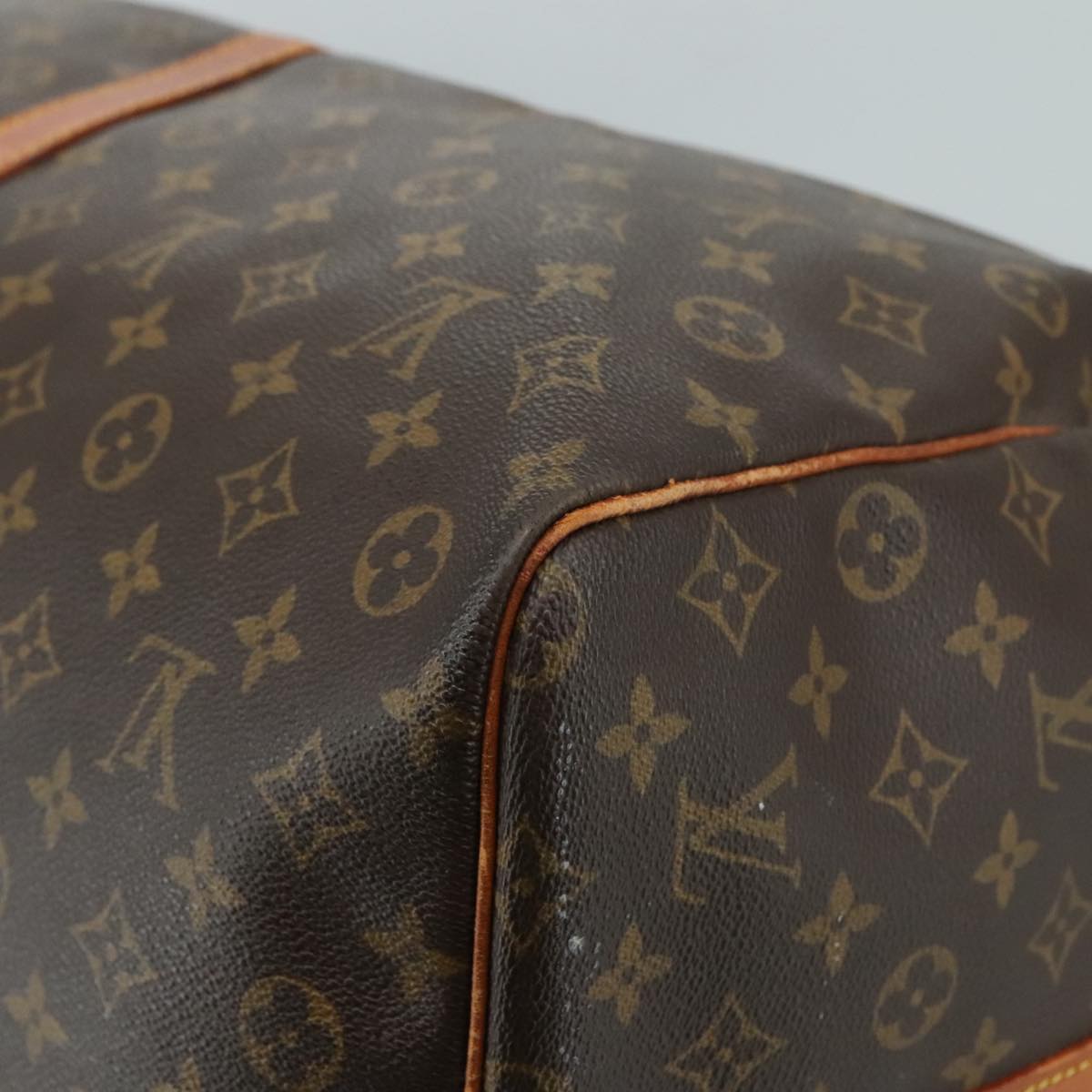 Louis Vuitton Keepall Bag Monogram Canvas, BROWN, CANVAS, Travel bag