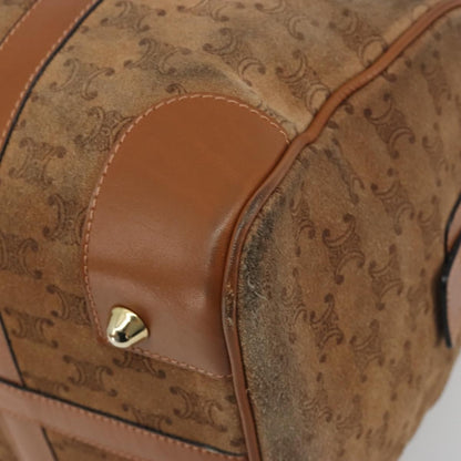 Celine Macadam Suede, Brown, Suede, Tote Bag