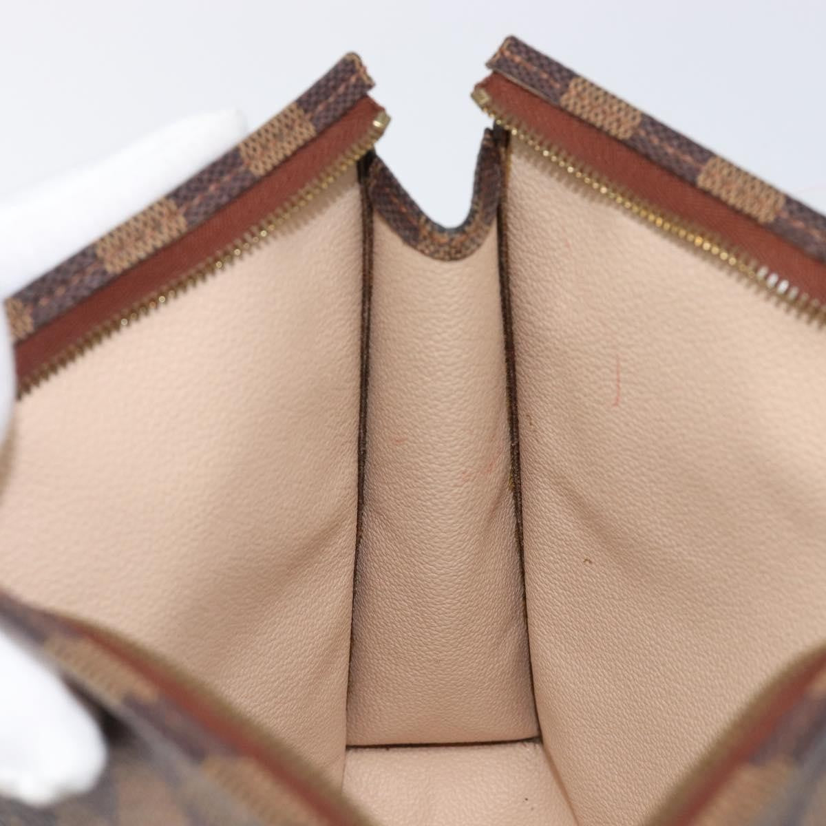 Louis Vuitton Toiletry Pouch Damier, Brown, Canvas, Clutch