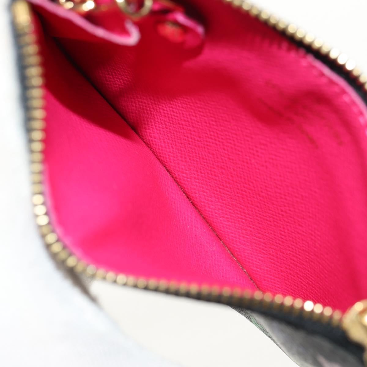 Louis Vuitton Pochette clés NM Monogram Multicolor Canvas, Black, Canvas, Wallet