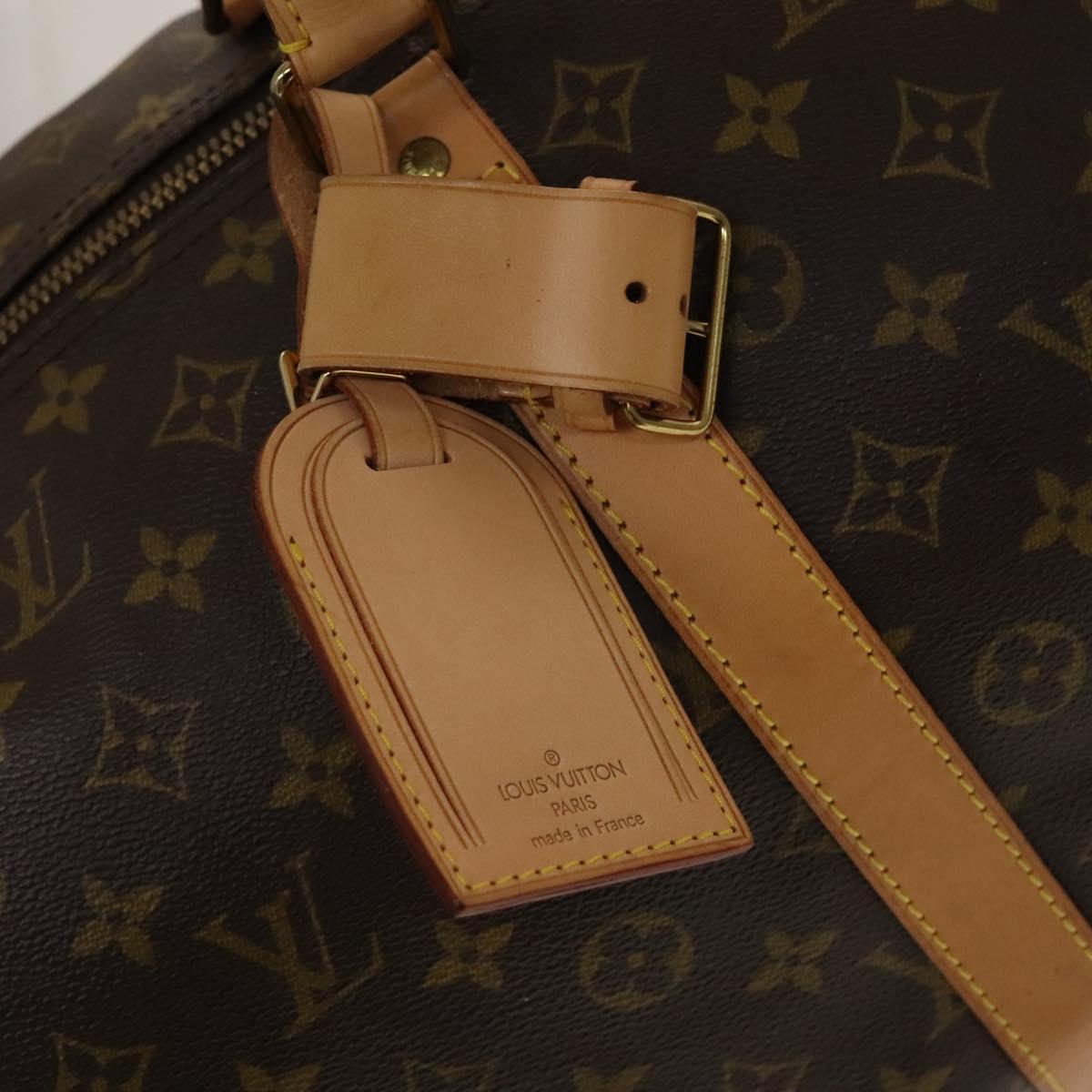 Louis Vuitton Keepall Bag Monogram Canvas, BROWN, CANVAS, Travel bag