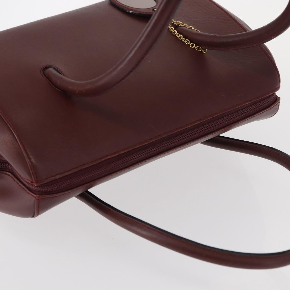Cartier Must Line Leather, Burgundy, Leather, Handbag
