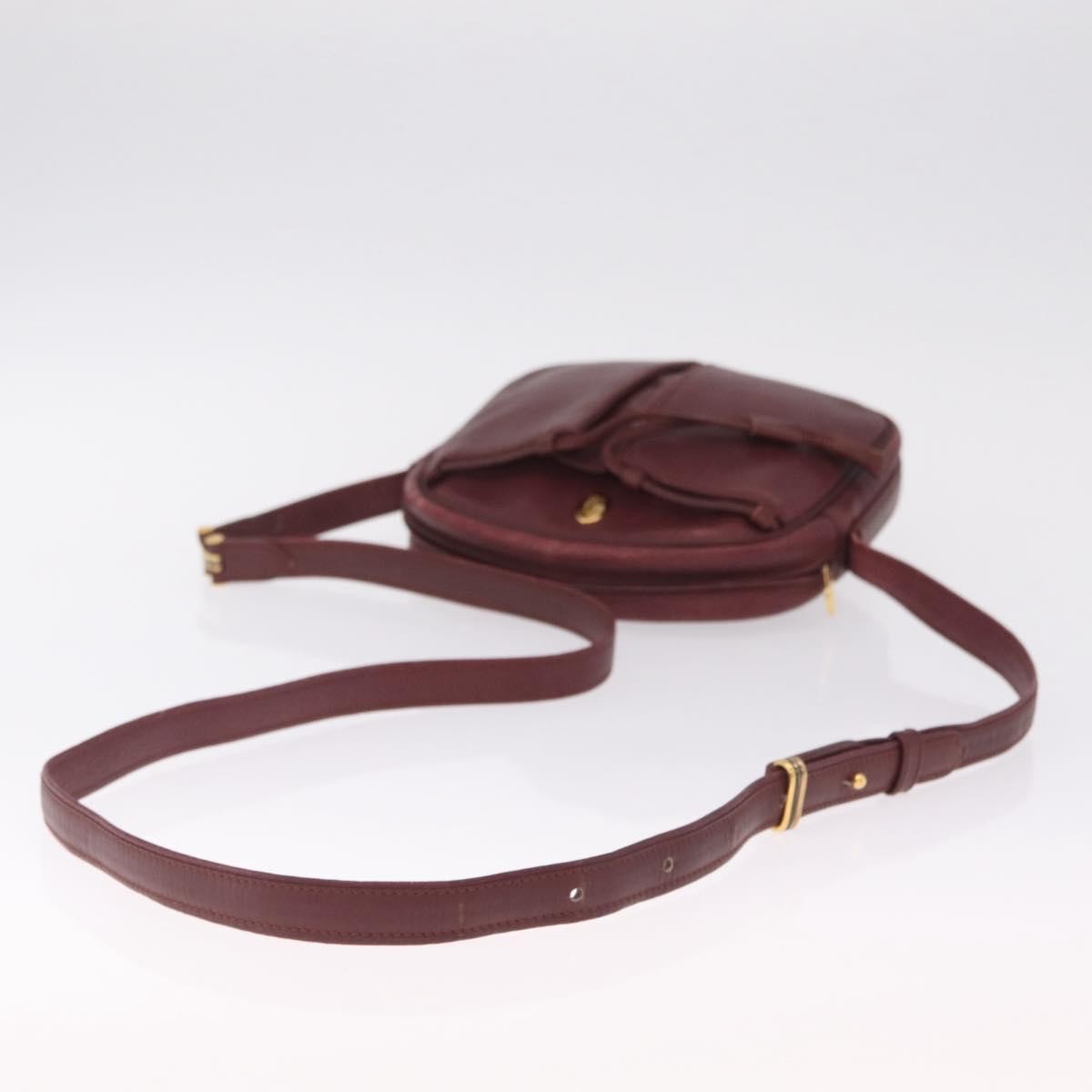 Cartier Tasseled Must de Cartier Leather, Burgundy, Leather, Shoulder Bag